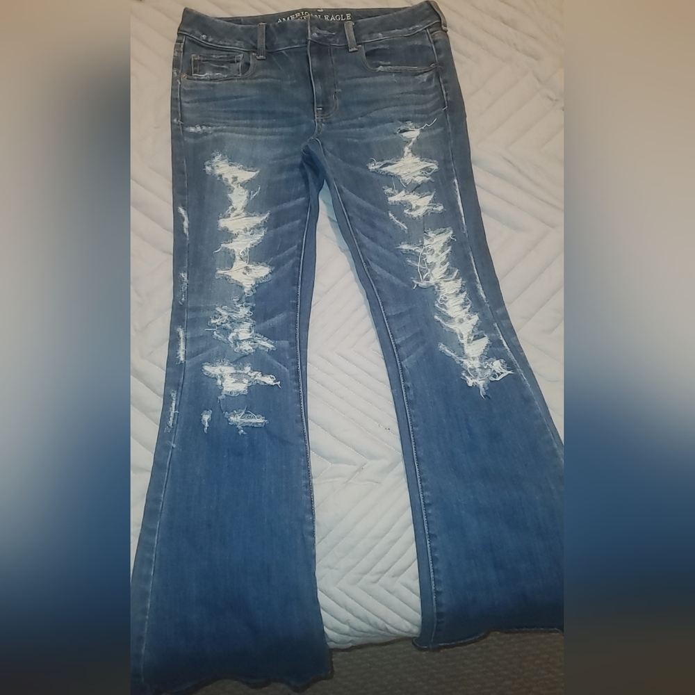American Eagle wide leg jeans